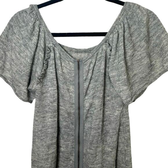 NWT Moth By Anthropologie Women’s Wool Blend Zippered Mini Dress Gray Size XS - Picture 4 of 8
